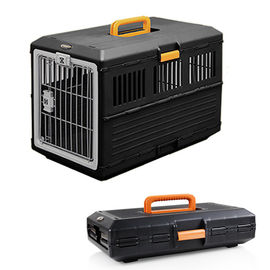 折り畳み式のプラスチック ペット旅行飛行キャリア携帯用ペット木枠走行犬のおり箱