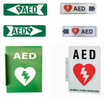 白い緑AEDの緊急の除細動器の印の注文の除細動器の中心のRestarterの印