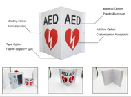 平たい箱/90度/Vのタイプ除細動器の印印刷できるAEDの安全印の救急処置