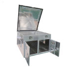 ダイヤモンドの版貯蔵コンパートメントが付いているアルミニウム二重犬箱