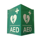 AEDのポリ塩化ビニールのプラスチック3方法印、注文の印刷のV形救急処置AEDの印