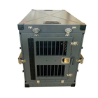 アルミニウム犬旅行箱の折り畳み式の灰色色