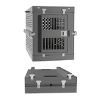 アルミニウム犬旅行箱の折り畳み式の灰色色