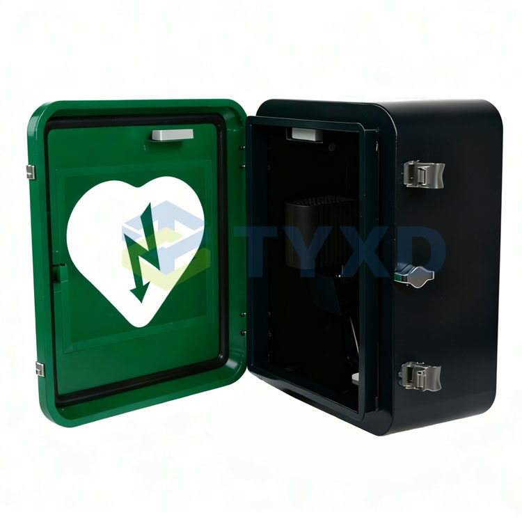 2026 NEW DESIGN Outdoor Heated Waterproof AED Wall Mount Cabinet with Audible Alarm