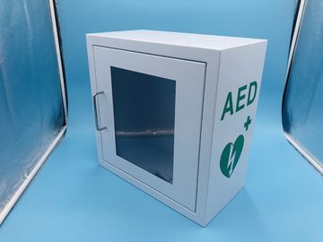 AEDの除細動器の壁に取り付けられた箱の利用できる注文の印刷のロゴ